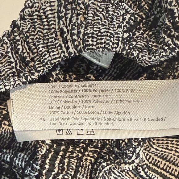 BAND OF GYPSIES Women's Black and white Built-in Bra Wide Leg Jumpsuit Medium - Picture 8 of 10